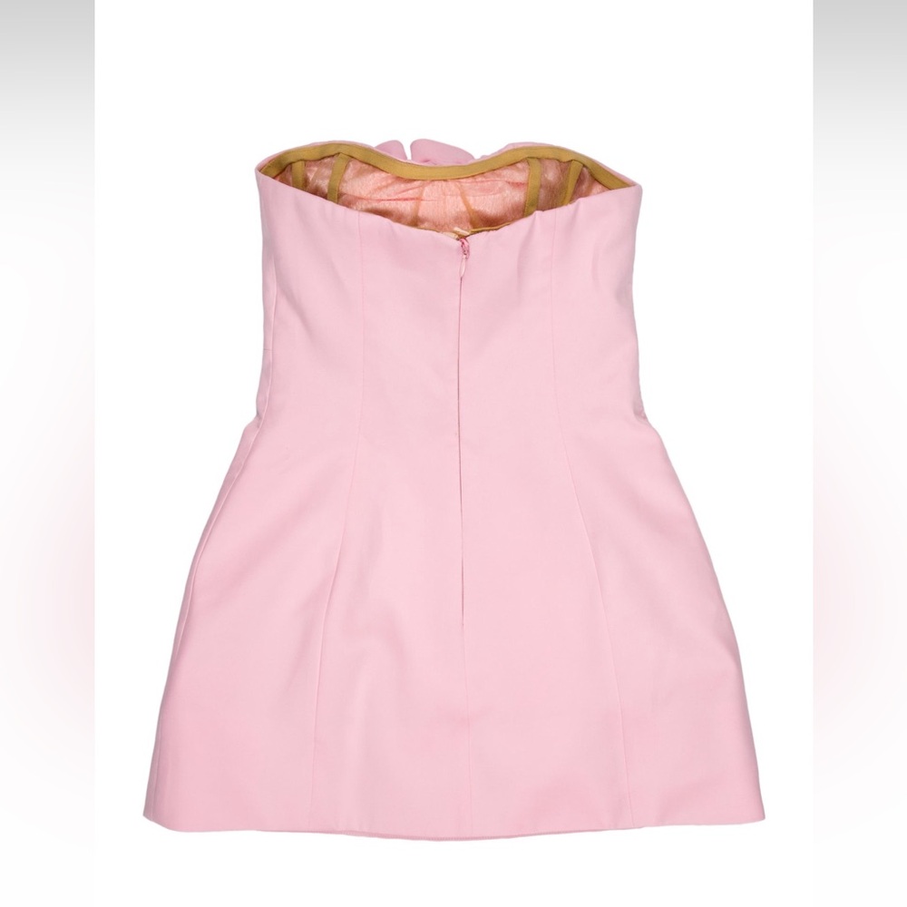 Magda Butrym Pink floral Strapless mini dress- size 2 - Picture 4 of 5